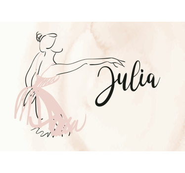 Fotomurale moderno figura di danzatrice elegante - TenStickers