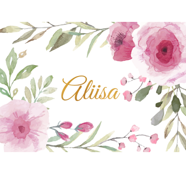 Fotomurale fiori eleganza floreale espressa - TenStickers