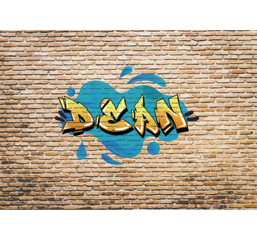 Fotomurale arte urbana stile graffiti personalizzato - TenStickers