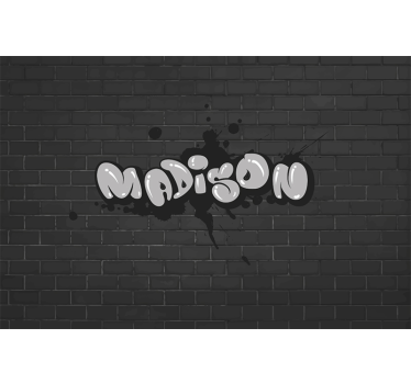 Fotomurale arte urbana design del nome elegante - TenStickers