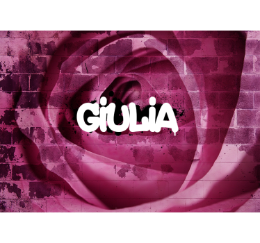 Fotomurale fiori design personalizzato della rosa - TenStickers