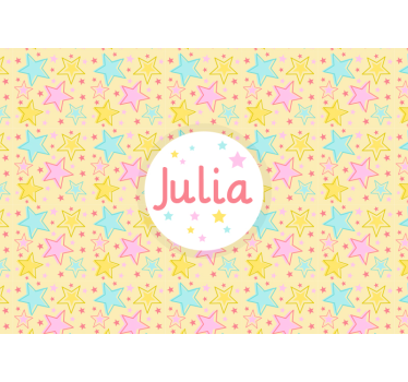 Fotomurale cameretta design stellato personalizzato - TenStickers
