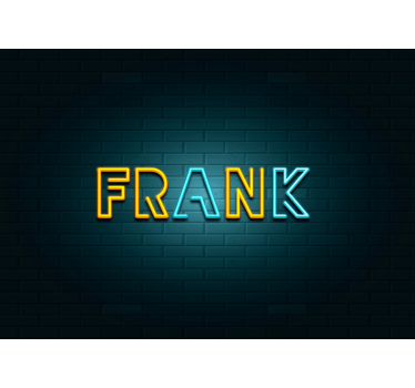 Fotomurale 3d insegna nome neon - TenStickers