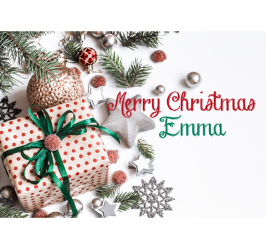 Fotomurale di Natale celebrazione festiva - TenStickers