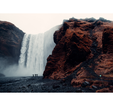 Fotomurali cascate vista grandiosa della cascata - TenStickers