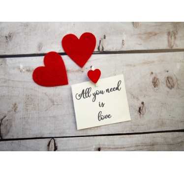 Fotomurale amore tutto ciò che serve è l'amore - TenStickers