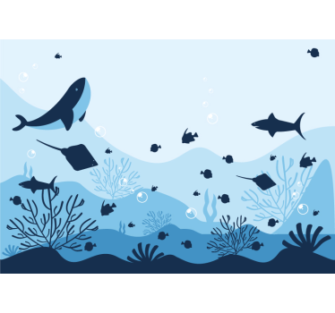 Fotomurale animali creature del profondo mare - TenStickers