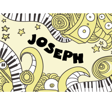 Fotomurale musicale schema di note musicali - TenStickers