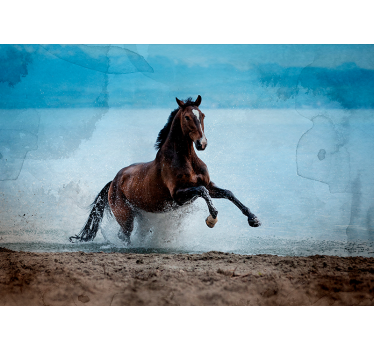 Fotomurale animali cavallo al galoppo - TenStickers