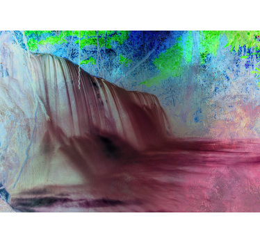 Fotomurali cascate vista cascata serene - TenStickers