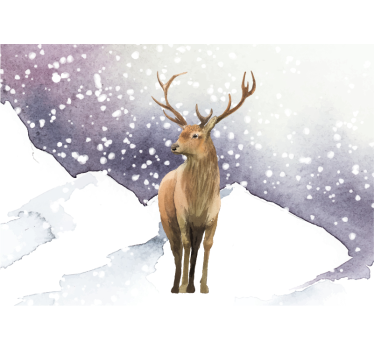 Fotomurale animali scena di cervi maestosi - TenStickers