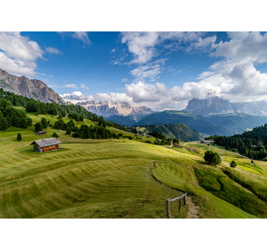 Fotomurale paesaggi vista di serenità montuosa - TenStickers