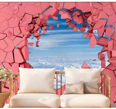 Fotomurale 3d attraversando i muri - TenStickers