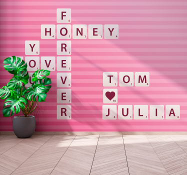 Fotomurale amore messaggio d'amore su misura - TenStickers