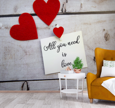Fotomurale amore tutto ciò che serve è l'amore - TenStickers
