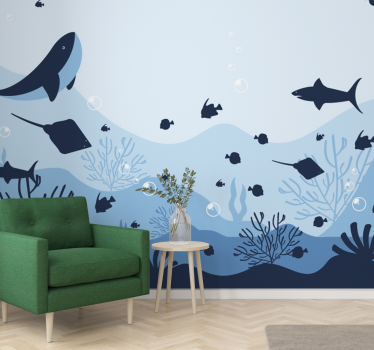 Fotomurale animali creature del profondo mare - TenStickers