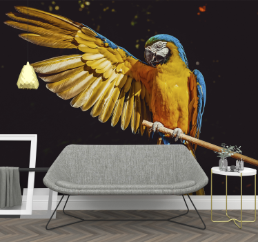 Fotomurale animali esibizione di pappagalli maestosi - TenStickers
