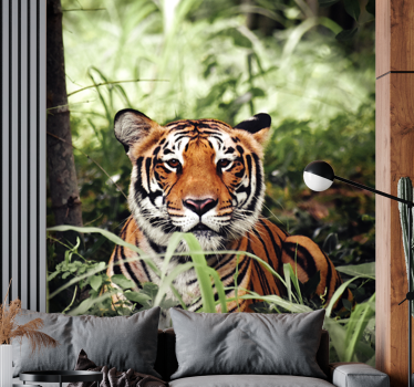 Fotomurale animali esperienza della tigre reale - TenStickers