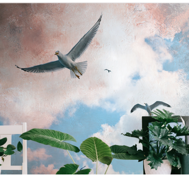 Fotomurale animali gabbiani in volo - TenStickers