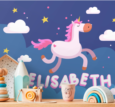 Fotomurale animali paesaggio da sogno con unicorni - TenStickers