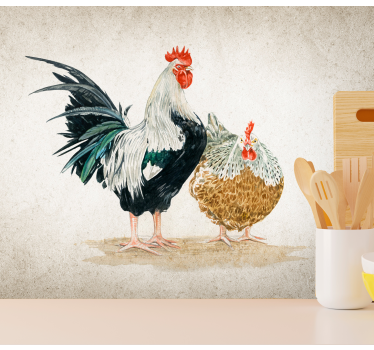 Fotomurale animali pollame da fattoria - TenStickers