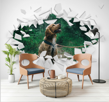 Fotomurale animali ritratto di golden retriever - TenStickers