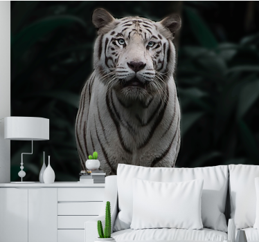 Fotomurale animali tigre bianca regale - TenStickers
