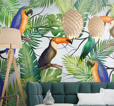 Fotomurale animali uccelli tropicali - TenStickers