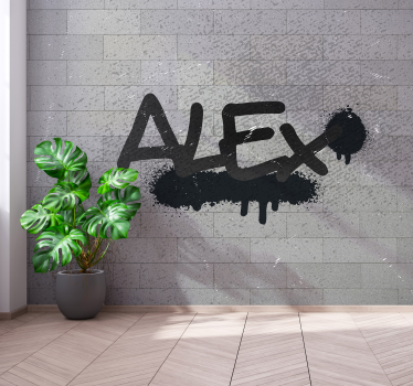 Fotomurale arte urbana scritta graffiti personalizzata - TenStickers