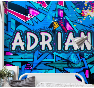 Fotomurale arte urbana stile graffiti personalizzabile - TenStickers