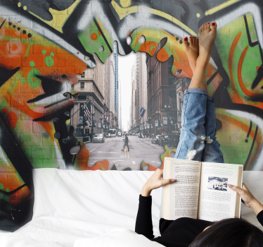 Fotomurale arte urbana vibe di strada - TenStickers