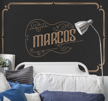Fotomurale cameretta ragazzi design elegante personalizzato - TenStickers