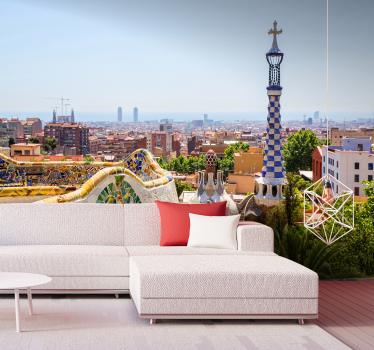 Parati per salone Barcellona Parc Güell - TenStickers