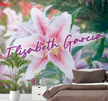 Fotomurale fiori eleganza floreale del giglio - TenStickers