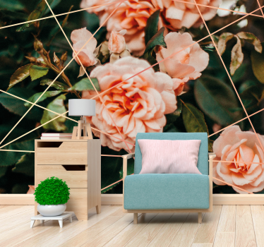Fotomurale fiori sottile fioritura di rosa - TenStickers