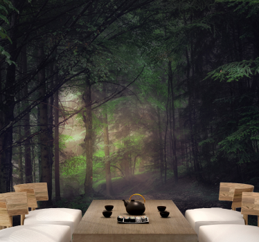 Fotomurale foresta sentiero della foresta serene - TenStickers