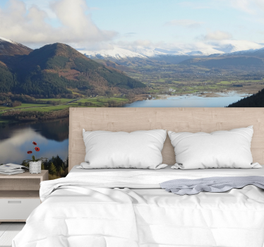 Fotomurale lago serena vista sul lago - TenStickers