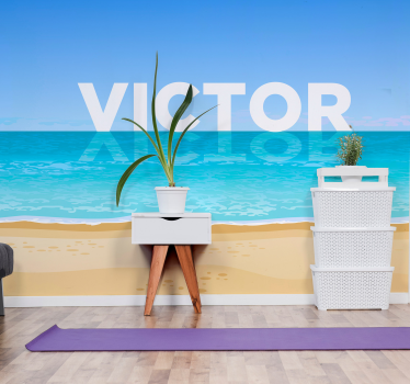 Fotomurale mare spiaggia con acqua - TenStickers