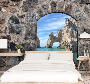 Fotomurale mare vista dell'arco roccioso - TenStickers