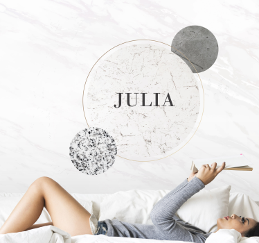 Fotomurale moderno design del nome personalizzato - TenStickers
