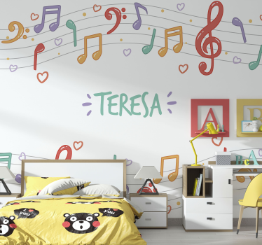 Fotomurale musicale melodia di note musicali - TenStickers