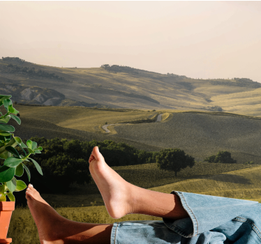 Fotomurale paesaggi colline ondulate - TenStickers
