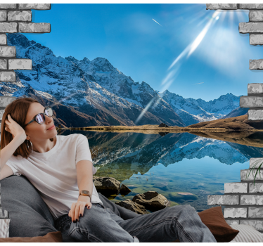 Fotomurale paesaggi eco delle montagne - TenStickers