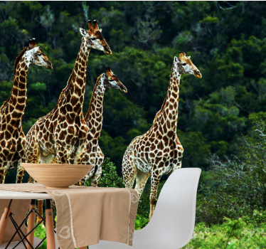 Fotomurale paesaggi Giraffe della natura originale - TenStickers