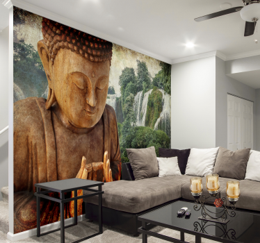 fotomurale 3d paesaggio oasi di tranquillità - TenStickers