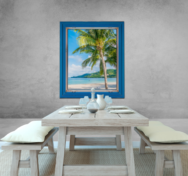 Fotomurale paesaggi scena costiera tropicale - TenStickers