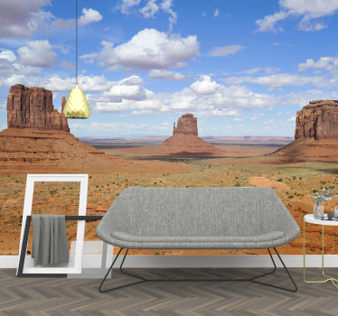 Fotomurale paesaggi vista dei monoliti del deserto - TenStickers
