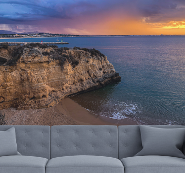 Fotomurale paesaggi vista sulla scogliera sul mare - TenStickers