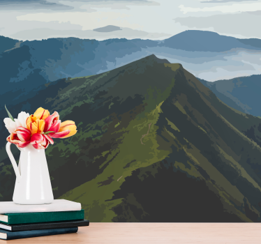 Fotomurale paesaggi vista sulle montagne - TenStickers