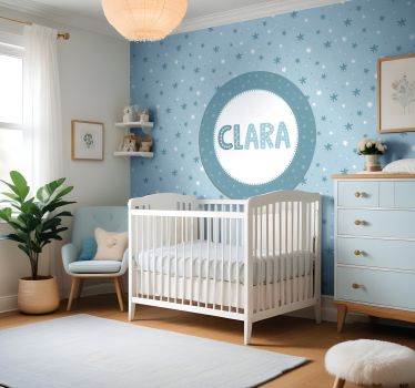 Fotomurale per neonato motivo a stelle - TenStickers